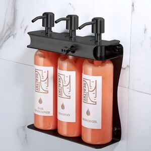 Amazon Black and Orange Wall-Mounted Dispenser Set